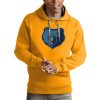 Antigua Memphis Grizzlies Gold Team Eye - catching Logo Victory Pullover Hoodie