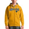 Antigua Memphis Unique Grizzlies Gold Victory Full Zip Hoodie