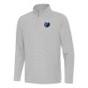 Antigua Memphis Grizzlies Gray Twine Elegant Quarter Zip Top