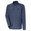 Antigua Memphis Elegant Grizzlies Heather Navy Determined Quarter Zip Top