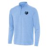 Antigua Memphis Grizzlies Heather Powder Blue Bright Eye - catching Quarter Zip Top
