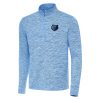 Antigua Memphis Elegant Grizzlies Heather Powder Blue Cause Quarter Zip Top