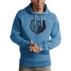 Antigua Memphis Grizzlies Light Trendy Blue Team Logo Victory Pullover Hoodie