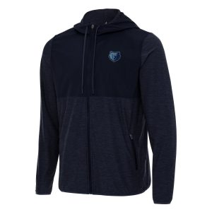 Antigua Memphis Grizzlies Navy Sway Full Zip Hoodie Fabulous Jacket