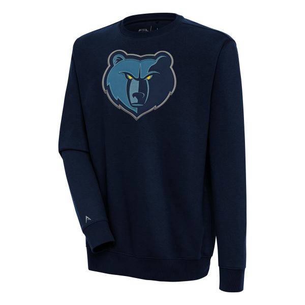 Antigua Memphis Grizzlies Navy Victory Stylish Pullover Sweatshirt