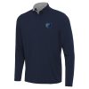 Antigua Memphis Grizzlies Fabulous Navy/Gray Content Quarter Zip Top