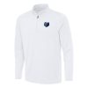 Antigua Elegant Memphis Grizzlies White Reprocess Quarter Zip Top