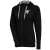 Antigua Memphis Grizzlies Women's Black Brushed Metallic Victory Full Zip Fabulous Hoodie