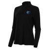 Antigua Memphis Grizzlies Fabulous Women's Black Intent Quarter Zip Top