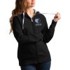 Antigua Memphis Grizzlies Women's Black Victory Full Fabulous Zip Hoodie