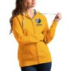 Antigua Memphis Grizzlies Women's Gold Victory Full Zip Gorgeous Hoodie