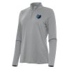 Antigua Memphis Grizzlies Women's Gray Reprocess Quarter Zip Unique Top
