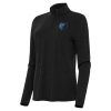 Antigua Memphis Grizzlies Gorgeous Women's Heather Black Bright Quarter Zip Top