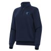 Antigua Memphis Grizzlies Women's Navy Victory Quarter Zip Unique Sweatshirt