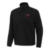 Antigua Miami Heat Black Trendy Brisk Quarter Zip Windbreaker