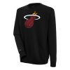 Antigua Miami Heat Black Gorgeous Victory Pullover Sweatshirt