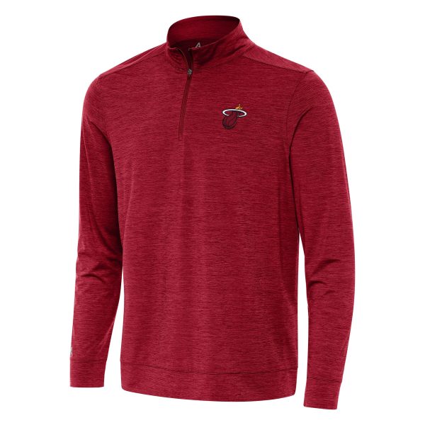 Antigua Miami Trendy Heat Cardinal Bright Quarter Zip Top