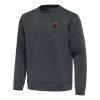 Antigua Miami Heat Pewter Premium Relevant Pullover Sweatshirt