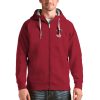 Antigua Miami Eye - catching Heat Red Logo Victory Full Zip Hoodie
