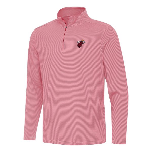 Antigua Miami Heat Red Twine Quarter Zip Top Stylish