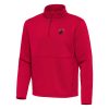 Antigua Trendy Miami Heat Red Twist Quarter Zip Pullover Top
