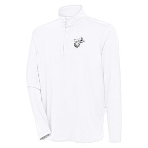 Antigua Miami Heat White Hunk Quarter Chic Zip Top