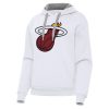 Antigua Miami Heat Women's White Stylish Victory Pullover Hoodie