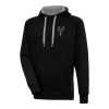 Antigua Milwaukee Gorgeous Bucks Black Metallic Logo Victory Raglan Pullover Hoodie
