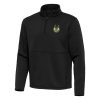 Antigua Milwaukee Bucks Black Eye - catching Twist Quarter Zip Pullover Top