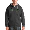 Antigua Milwaukee Bucks Charcoal Victory Stylish Full Zip Hoodie