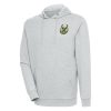 Antigua Milwaukee Eye - catching Bucks Heather Gray Action Pullover Hoodie