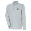 Antigua Milwaukee Bucks Heather Gray Determined Quarter Stylish Zip Top