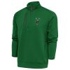 Antigua Milwaukee Bucks Hunter Green Metallic Gorgeous Logo Generation Quarter Zip Top