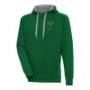 Antigua Milwaukee Bucks Hunter Green Metallic Logo Gorgeous Victory Raglan Pullover Hoodie