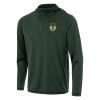 Antigua Milwaukee Bucks Hunter Green Tidy Stylish Quarter Zip Hoodie