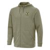 Antigua Milwaukee Bucks Olive Effortless Full Zip Hoodie Jacket Chic