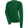 Antigua Milwaukee Premium Bucks Women's Hunter Green Brushed Metallic Victory Pullover Sweatshirt