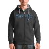Antigua Minnesota Fabulous Timberwolves Charcoal Victory Full Zip Hoodie