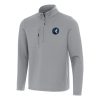 Antigua Minnesota Timberwolves Gray Insider Trendy Quarter Zip Top