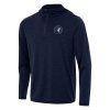 Antigua Minnesota Timberwolves Heather Navy Tidy Quarter Zip Trendy Hoodie