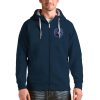 Antigua Minnesota Timberwolves Navy Logo Victory Full Eye - catching Zip Hoodie