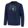Antigua Minnesota Timberwolves Navy Relevant Stylish Pullover Sweatshirt