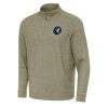 Antigua Minnesota Timberwolves Trendy Olive Subtle Quarter Zip Sweatshirt