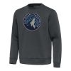 Antigua Minnesota Timberwolves Pewter Chic Relevant Pullover Sweatshirt