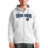 Antigua Minnesota Timberwolves White Victory Full Zip Eye - catching Hoodie