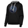 Antigua Minnesota Timberwolves Women's Black Victory Pullover Chic Hoodie
