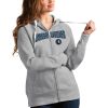 Antigua Minnesota Timberwolves Fabulous Women's Heathered Gray Team Victory Full Zip Hoodie