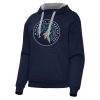 Antigua Minnesota Timberwolves Women's Gorgeous Navy Victory Pullover Hoodie