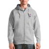 Antigua NBA Heather Gray Victory Full Stylish Zip Jacket