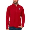 Antigua Trendy NBA Red Tribute Quarter Zip Pullover Top